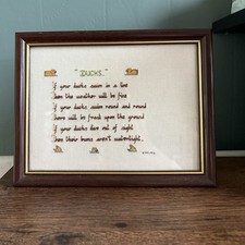 Framed cross stitch for sale  WHITEHAVEN