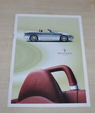 Maserati spyder brochure d'occasion  Expédié en Belgium