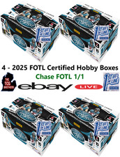 New England Patriots Break #284 caixa de hobby de futebol 2025 com certificação FOTL x4 comprar usado New England Patriots Break #284 caixa de hobby de futebol 2025 com certificação FOTL x4 comprar usado  Enviando para Brazil