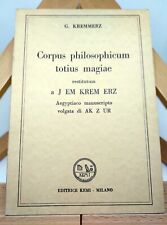 Giuliano kremmerz. corpus usato  Milano