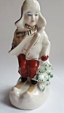 Estatueta de porcelana vintage menino esqui soviética Polonne fábrica anos 60 item original comprar usado  Enviando para Brazil