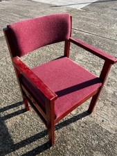 Padded wooden armchair for sale  NOTTINGHAM