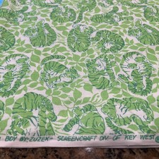 Key West Hand Print Fabrics Inc- Tigresa / Tigre - Por Zuzek - 2,5 jardas, usado comprar usado  Enviando para Brazil