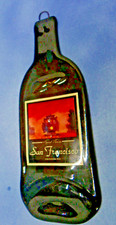 Arte em vidro parede garrafa de vinho formato cais central San Francisco reserva especial 12" comprar usado  Enviando para Brazil