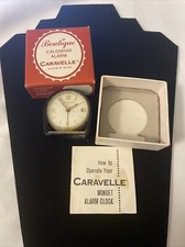 Mini despertador vintage suíço Caravelle Division Of Bulova, 7 joias e data comprar usado  Enviando para Brazil