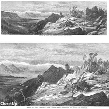 ÍNDIA Head of the Umbeyla Pass North West Frontier - Impressão antiga 1868 comprar usado  Enviando para Brazil