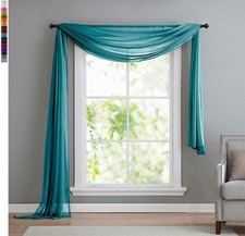 Voile Querbehang, Freihanddeko -560- gebraucht kaufen  Nürnberg