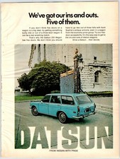DATSUN STATION WAGON Vintage Anos 70 8,5" X 11" Magazine Ad M103 comprar usado  Enviando para Brazil