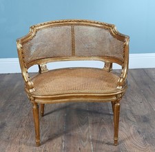 Cadeira de braço Bergere francesa canada dourada salão 1880 Louis XVI comprar usado  Enviando para Brazil