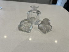 Antique glass inkwells for sale  BETCHWORTH