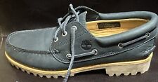 Sapatos de barco Timberland masculino clássico 3 olhos costurados à mão autêntico A5RZ4 tamanho 9 comprar usado  Enviando para Brazil