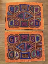 Usado, Aplique vintage costurado à mão Kuna Mola Panamá arte popular têxtil comprar usado Usado, Aplique vintage costurado à mão Kuna Mola Panamá arte popular têxtil comprar usado  Enviando para Brazil