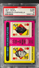 1975 Topps #189 1951-MVP'S Y.BERRA/R.CAMPANELLA PSA 8 casi nuevo/como nuevo bajo POP segunda mano  Embacar hacia Mexico