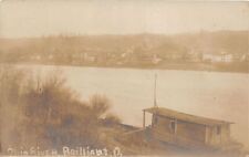 Cartão postal E84/ Brilliant Ohio RPPC Jefferson County c1910 River Wharf 1, usado comprar usado  Enviando para Brazil