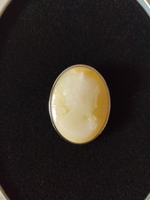 Kamee brosche silberfarben gebraucht kaufen  Kirchlengern
