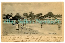 Cartão postal Rye NY - FAMÍLIAS EM OAKLAND BEACH - BANGALÔS DA COSTA comprar usado  Enviando para Brazil