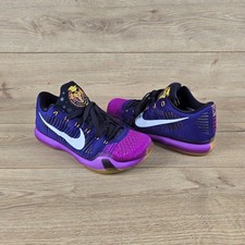 Nike Kobe 10 Elite Low Draft Pick noite de abertura masculino tamanho UK 9.5 roxo 2015 comprar usado  Enviando para Brazil