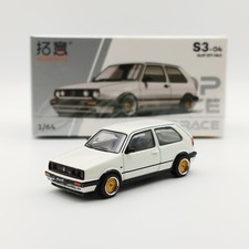 Używany, Pop Race Volkswagen Golf GTI Mk2 Blanche 1:64 Jantes BBS - Neuf sous Blister na sprzedaż  Wysyłka do Poland