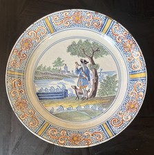 Assiette faïence delft d'occasion  Sauveterre-de-Comminges