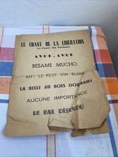 Ancienne partition chanson d'occasion  Aix-les-Bains