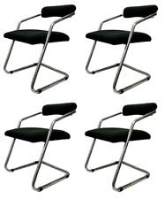 Conjunto de quatro cadeiras por design anos originais 70 polegadas aço vintage, usado comprar usado  Enviando para Brazil
