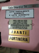 Insegne tabelle epoca usato  Italia