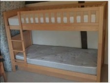 Solid oak bunk for sale  FELTHAM