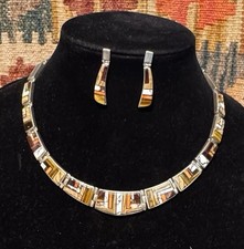 Zuni inlay choker for sale  Austin