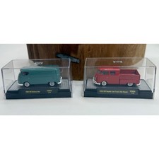 Duas máquinas M2 escala 1:64 1960 VW Delivery Van e 1959 VW caminhão cabine dupla EUA  comprar usado  Enviando para Brazil