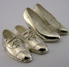 Paar sterlingsilber schuhe gebraucht kaufen  Versand nach Germany