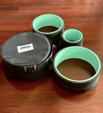 Usado, Pacote com 3 rodas de chirp pacote com rolo traseiro e estojo de transporte alívio da dor nas costas 12”10”6” comprar usado  Enviando para Brazil