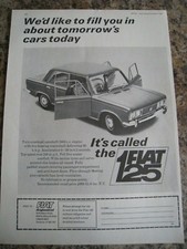 CARROS DE AMANHÃ HOJE FIAT 125 LONDRES 1967 APROX A4 TAMANHO ARQUIVO 4, usado comprar usado  Enviando para Brazil