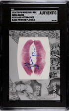 Placa de impressão de cartão Sasha Banks 2016 Topps WWE Divas beijo automático 1/1 SGC autêntica, usado comprar usado  Enviando para Brazil