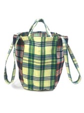 Bolsa fácil Madras multicolorida xadrez verde algodão AMIACALVA - Tamanho M, usado comprar usado  Enviando para Brazil