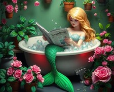 Mermaid bath metal for sale  DUNSTABLE