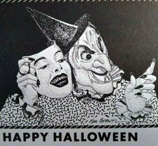 Halloween postcard witch for sale  Collingswood