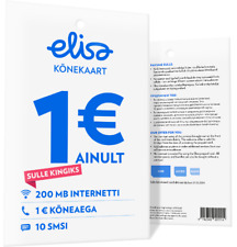 Tarjeta SIM prepaga Elisa Estonia en blanco y nueva, funcionará en todo el mundo segunda mano  Embacar hacia Mexico