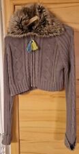 Mädchen strickjacke fellkrage gebraucht kaufen  Suhlendorf