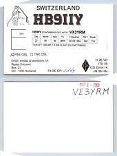 Usado, Cartão postal de rádio amador QSL QSO HB9IIY, Romanel, Vaud, Suíça comprar usado  Enviando para Brazil