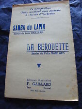 Partition samba lapin d'occasion  Metz-