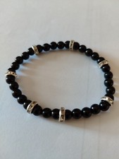 Bracciale perle nero usato  Bibbiena