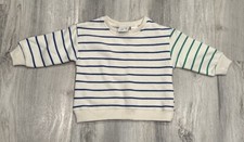 Suéter pulôver ZARA infantil gola redonda listras multicoloridas bebê menino 3-6 comprar usado  Enviando para Brazil