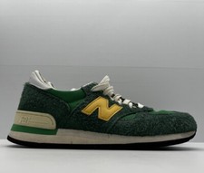 Tênis New Balance 990 feito nos EUA verde amarelo masculino EUA 11 com cadarço, usado comprar usado  Enviando para Brazil