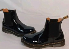 Botas Chelsea Femininas Dr. Martens 2976 Couro Patente Preto, Tamanho 11 comprar usado  Enviando para Brazil
