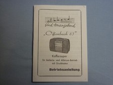 Akkord ffenbach betriebsanleit gebraucht kaufen  Ostbevern
