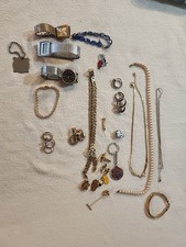 Lote de relojes y joyas vintage anillos pulseras collar y más segunda mano  Embacar hacia Mexico