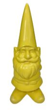 Estatueta interna de gnomo de cerâmica amarela 12,5 pol. gramado externo jardim comprar usado  Enviando para Brazil