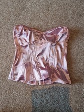 Pink boned corset for sale  BIRMINGHAM