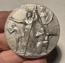 Médaille bronze argenté d'occasion  Châtres-sur-Cher