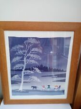 Framed picture silkscreen for sale  RUGBY